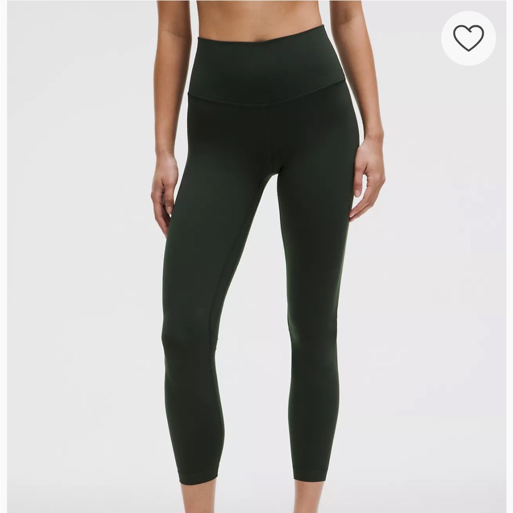 Lululemon 25” Align HR pant in rainforest green size 10